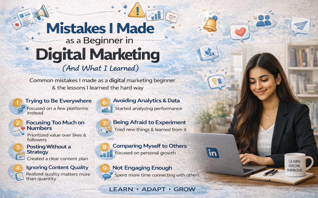 Mistakes I Made as a Beginner in Digital Marketing (And What I Learned)